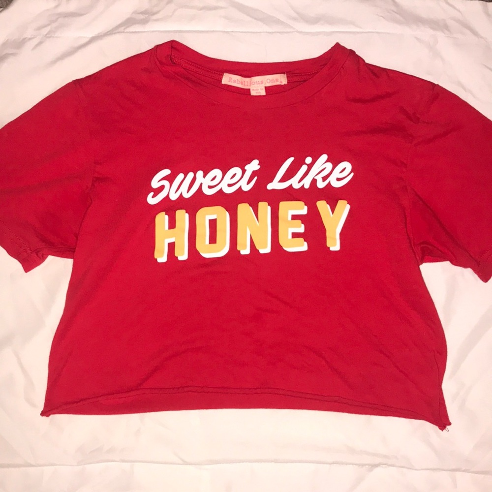 CROP TOP TEE SWEET LIKE HONEY